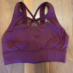 lululemon bra with mesh detail